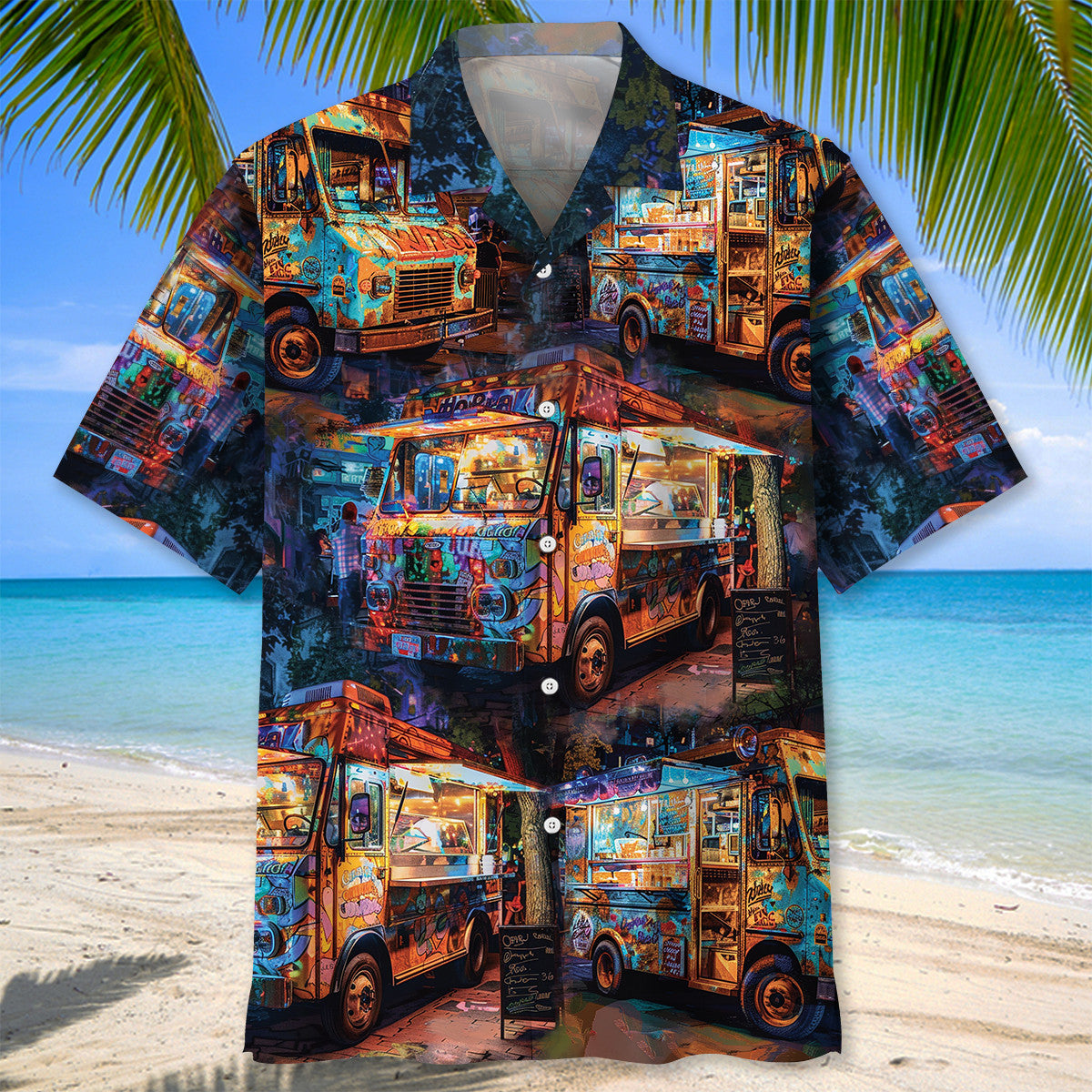Vintage Street Food Truck Hawaiian Shirt
