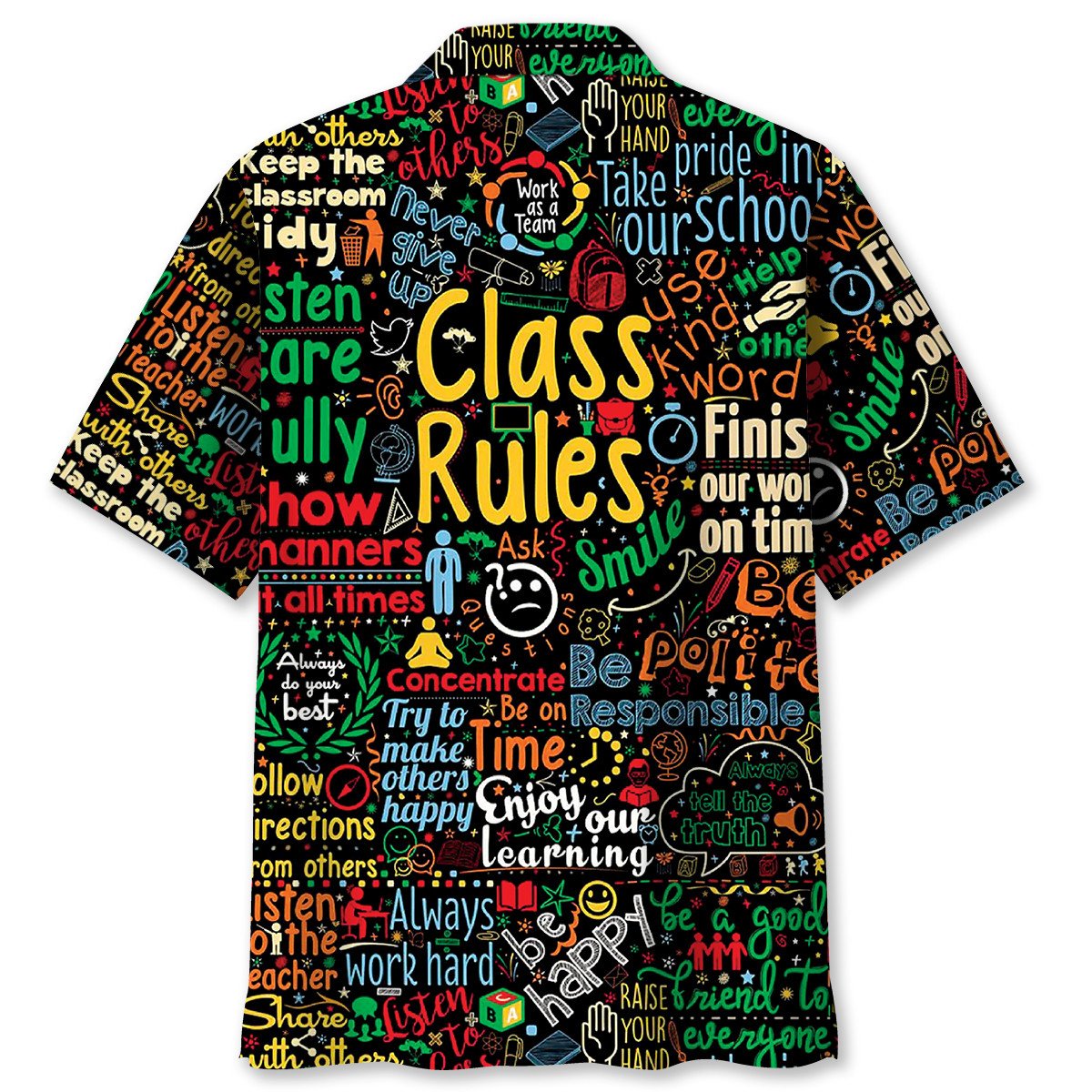 Teacher Class Rules Hawaiian Shirt