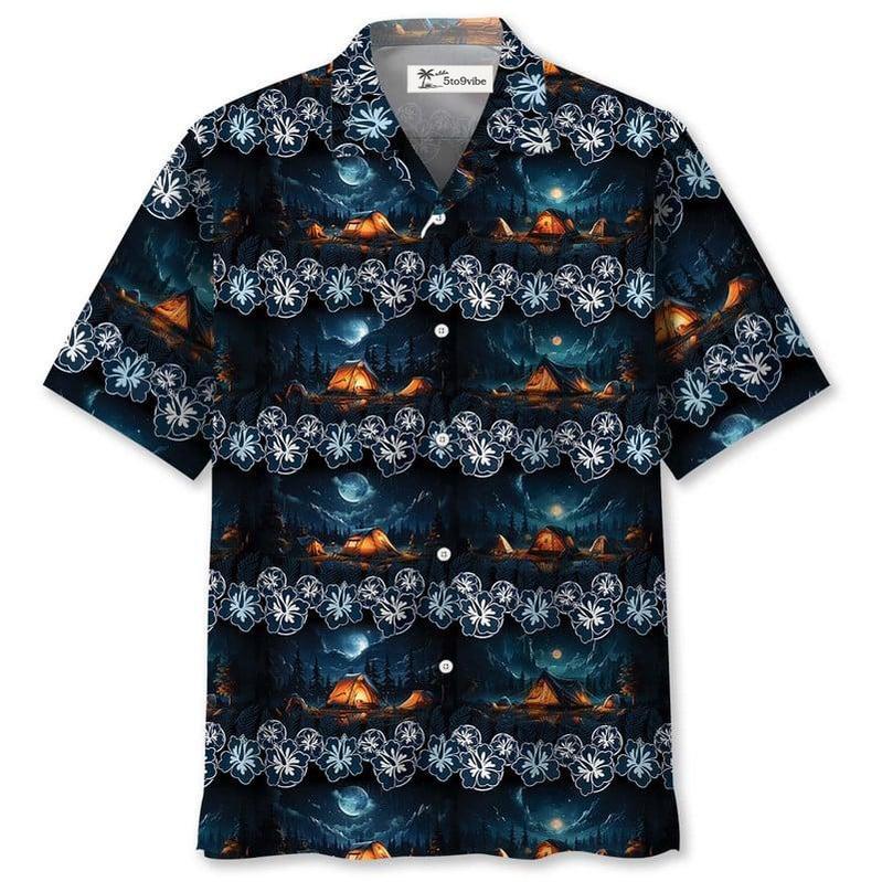 Night Camping Hawaiian Shirt
