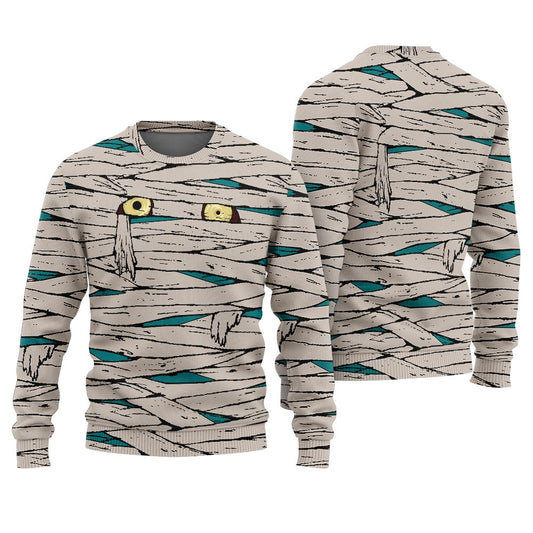 Scary Mummy Costume Ugly Sweater For Women