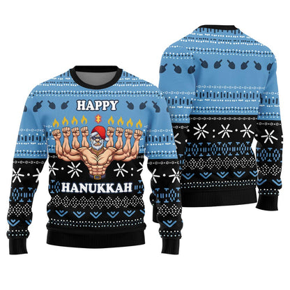 Happy Hanukkah Funny Ugly Christmas Sweater