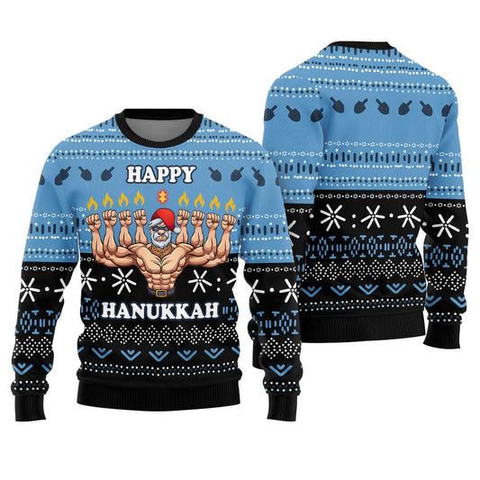 Happy Hanukkah Funny Ugly Christmas Sweater