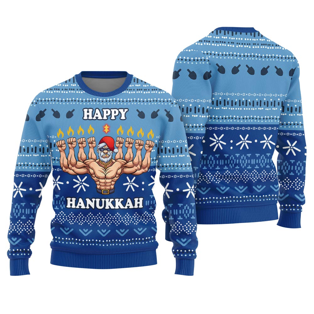 Happy Hanukkah Funny Ugly Christmas Sweater