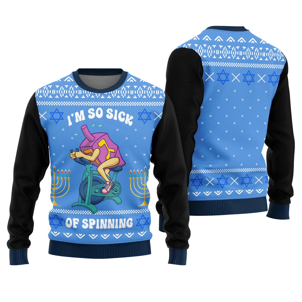 Funny Dreidel Ugly Hanukkah Sweater