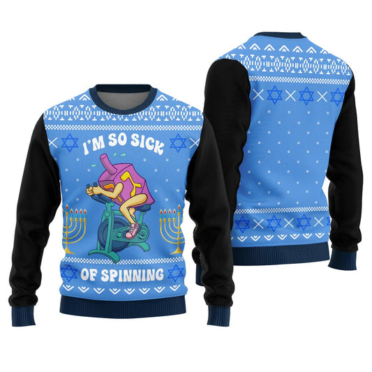Funny Dreidel Ugly Hanukkah Sweater
