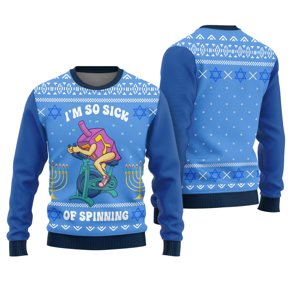 Funny Dreidel Ugly Hanukkah Sweater