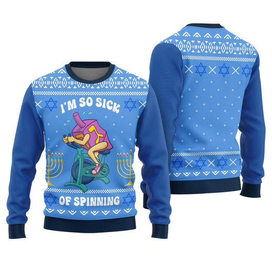 Funny Dreidel Ugly Hanukkah Sweater
