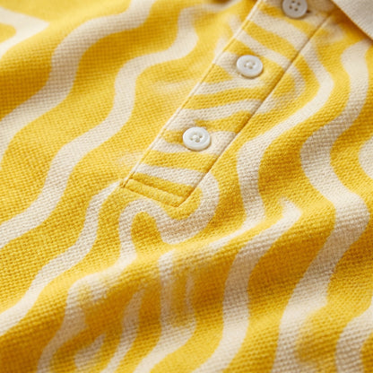 All-Over Print and Embroidered Men’s Polo Shirt