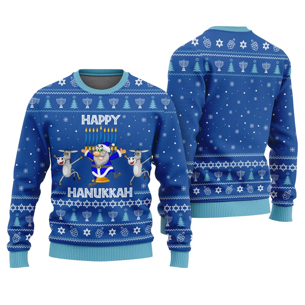 Happy Hanukkah Ugly Jewish Sweater
