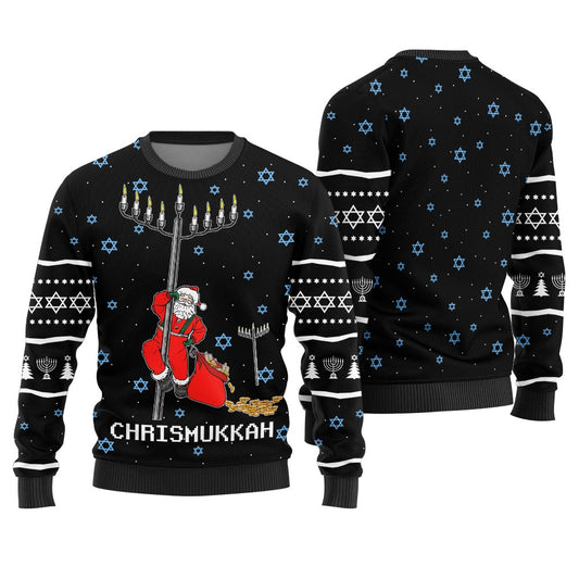 Happy Chrismukkah Hanukkah Sweater Ugly