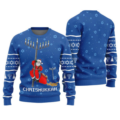 Happy Chrismukkah Hanukkah Sweater Ugly