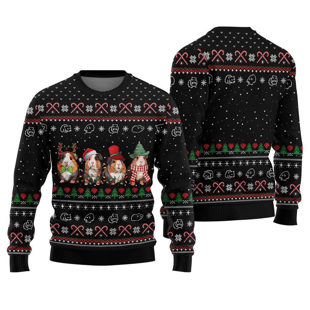Adorable Guinea Pig Ugly Xmas Sweater