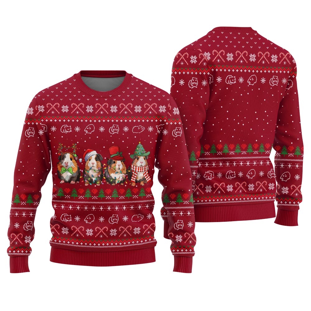 Adorable Guinea Pig Ugly Xmas Sweater