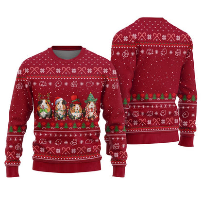 Adorable Guinea Pig Ugly Xmas Sweater