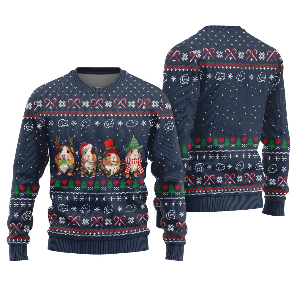 Adorable Guinea Pig Ugly Xmas Sweater