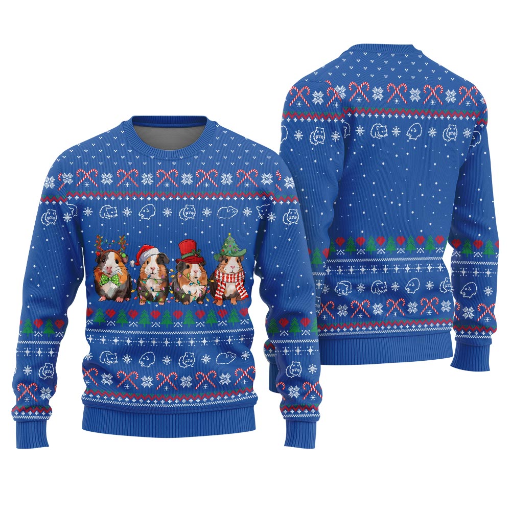 Adorable Guinea Pig Ugly Xmas Sweater