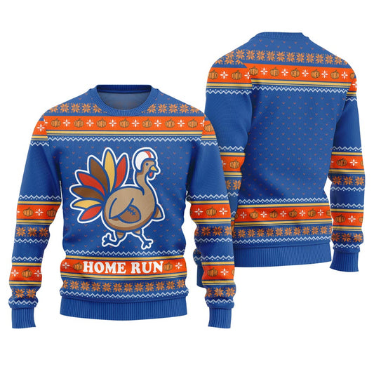Royal Sweater For Thanksgiving Home Run Turkey