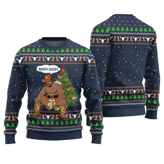 Hilarious Barry Woody Cowboy Ugly Xmas Sweater