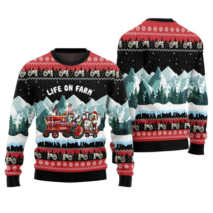 Funny Christmas Sweaters Farm Animals