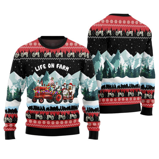 Funny Christmas Sweaters Farm Animals