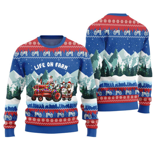 Farm Animals Unique Ugly Christmas Sweater