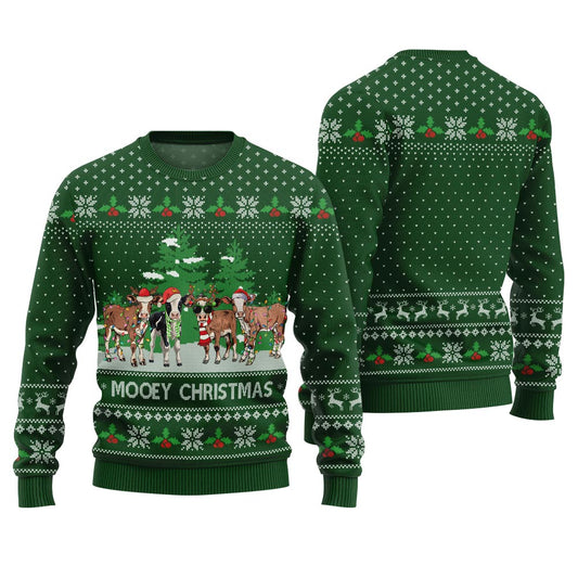 Hilarious Christmas Pullover Funny Cow