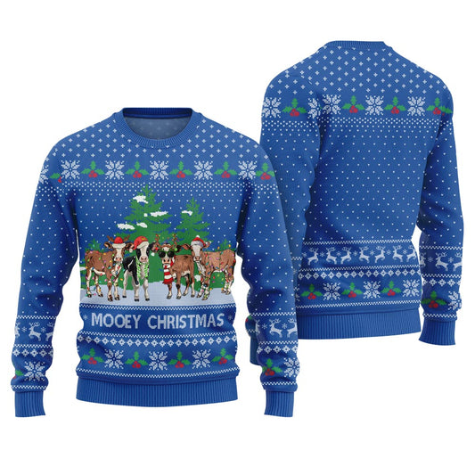 Mooey Christmas Cow Ugly Christmas Sweater