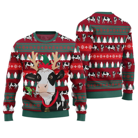 Funny Christmas Sweaters Jingle Bell Cow