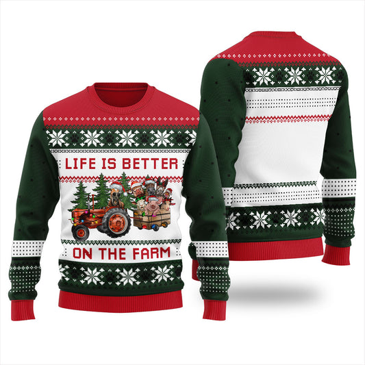 Funny Christmas Sweaters Animal Farms