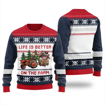 Animal Farms Funny Ugly Christmas Sweater
