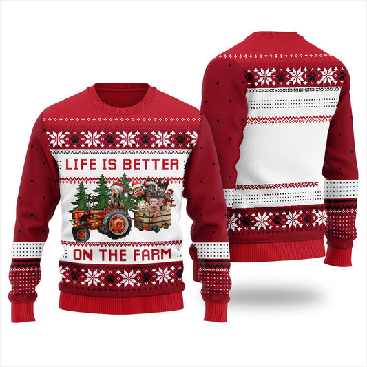 Funny Ugly Sweater Happy Farm