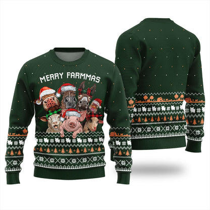 Funny Merry Farmmas Ugly Christmas Sweater