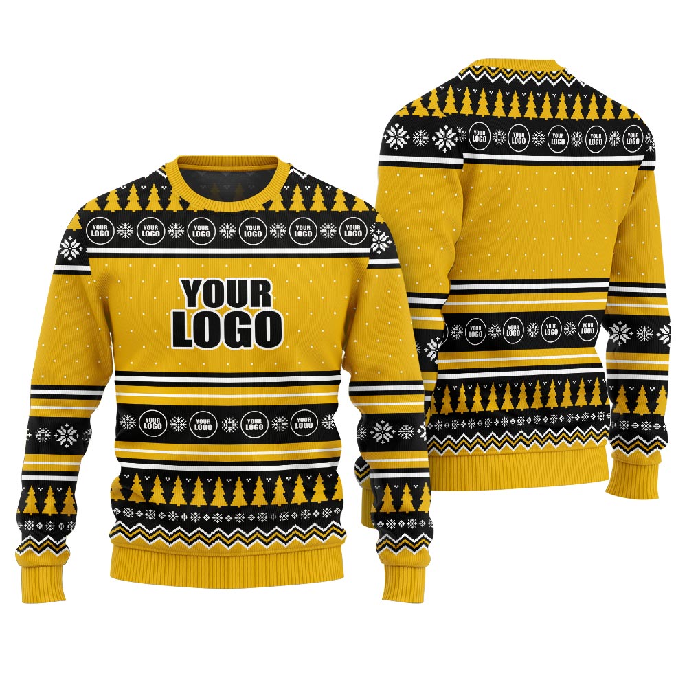 Custom Logo Christmas Ugly Sweater For Both Men And Women