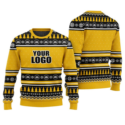 Custom Logo Christmas Ugly Sweater For Both Men And Women