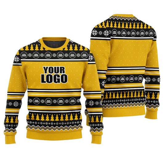 Custom Logo Christmas Ugly Sweater For Both Men And Women