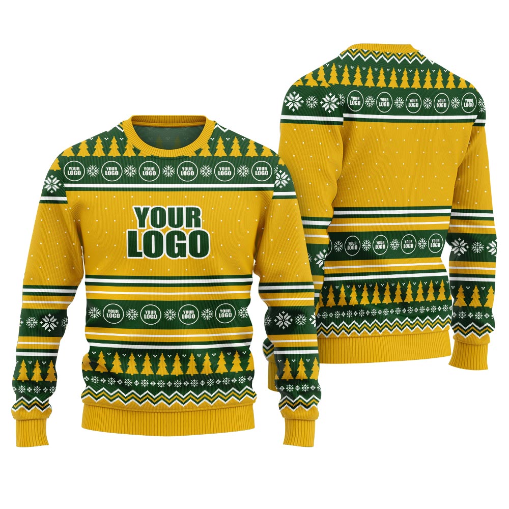 Custom Logo Christmas Ugly Sweater For Both Men And Women