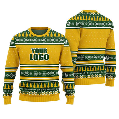 Custom Logo Christmas Ugly Sweater For Both Men And Women