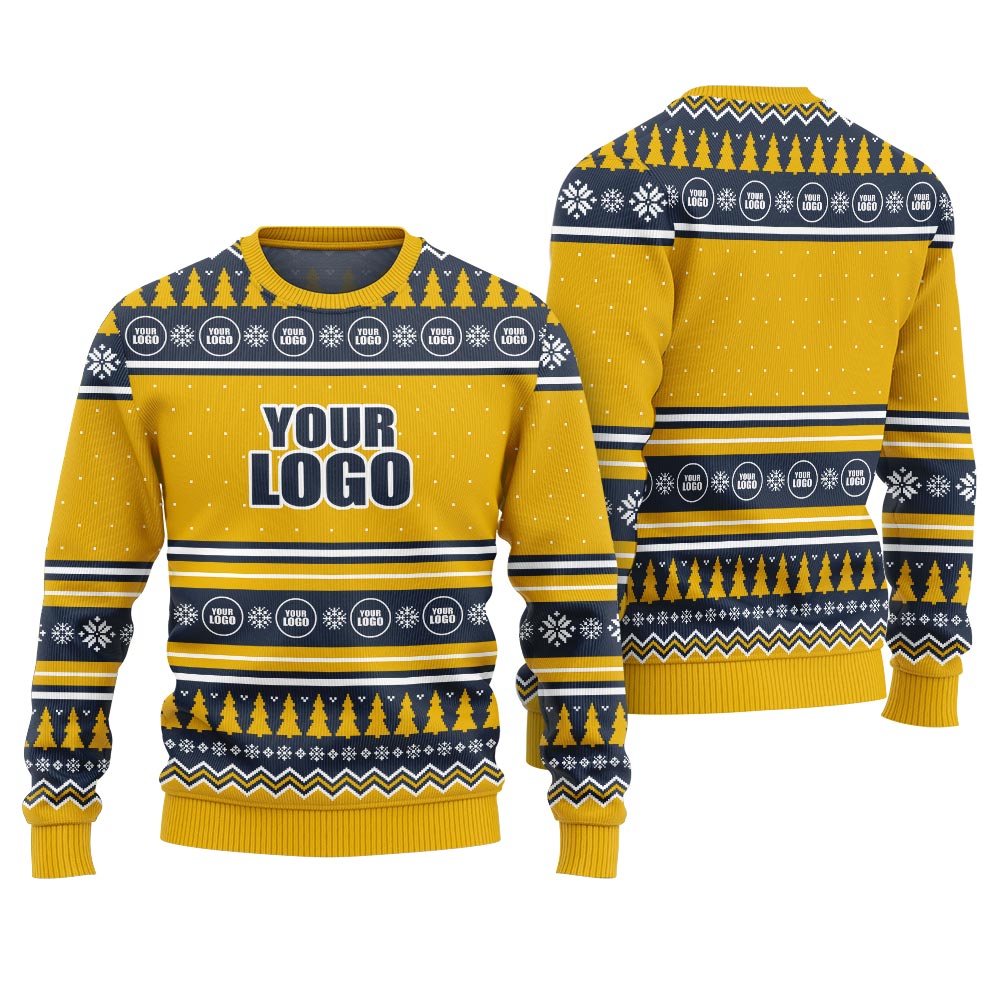 Custom Logo Christmas Ugly Sweater For Both Men And Women