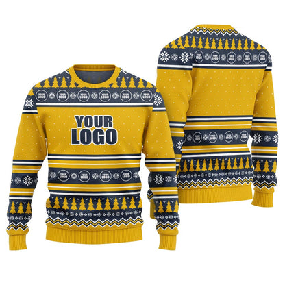 Custom Logo Christmas Ugly Sweater For Both Men And Women