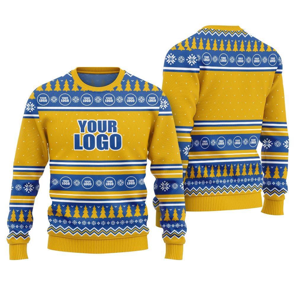 Custom Logo Christmas Ugly Sweater For Both Men And Women