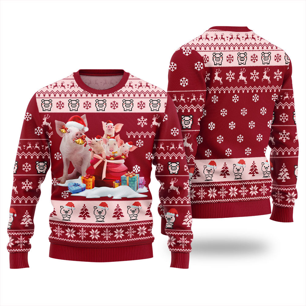 Merry Christmas With Pig Ugly Christmas Sweater