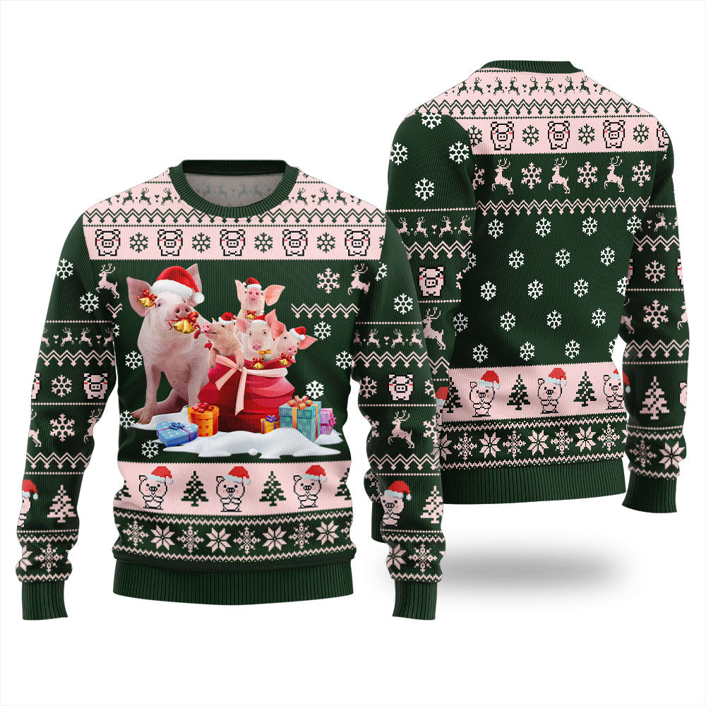 Merry Christmas With Pig Ugly Christmas Sweater