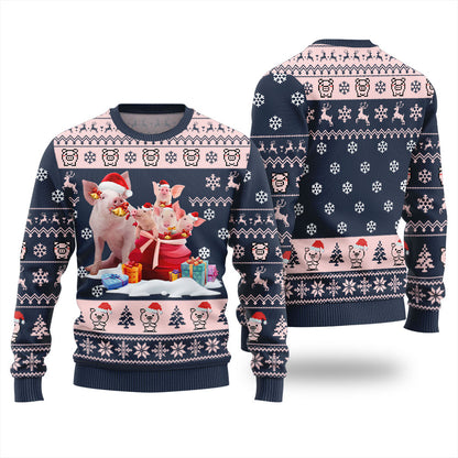 Merry Christmas With Pig Ugly Christmas Sweater