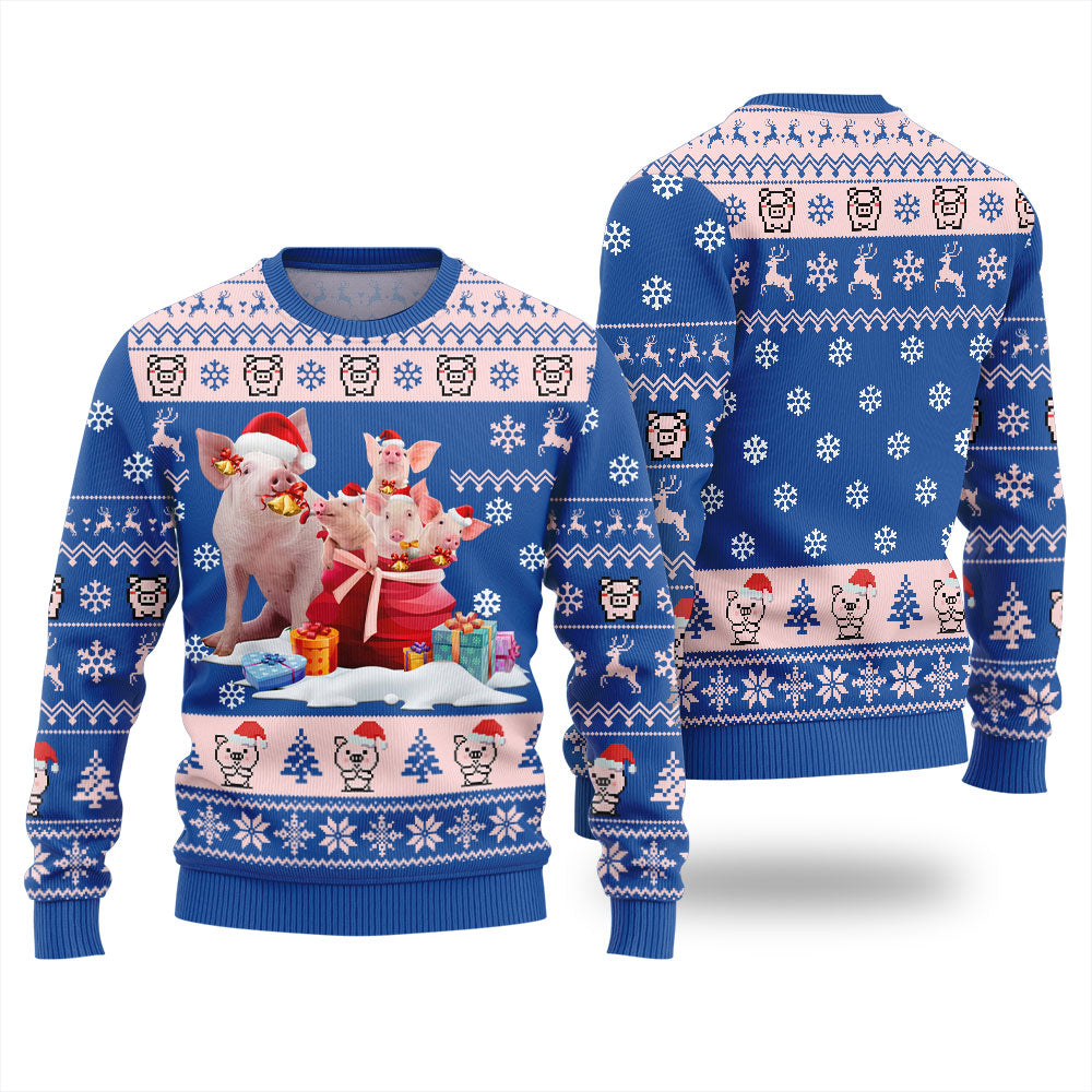 Merry Christmas With Pig Ugly Christmas Sweater