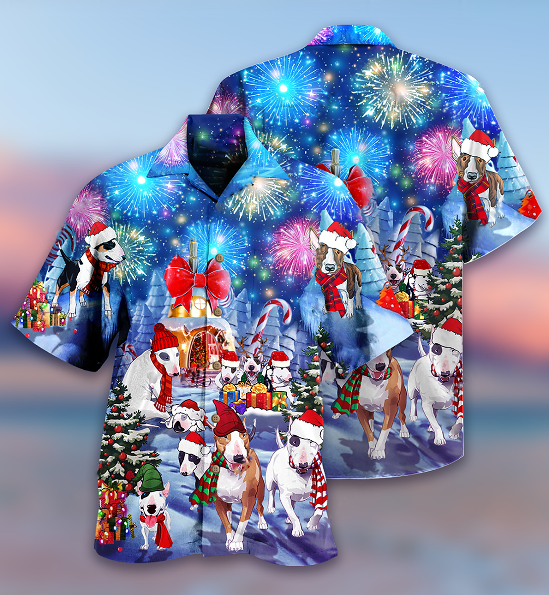 Bully Dog Merry Christmas - Hawaiian Shirt 