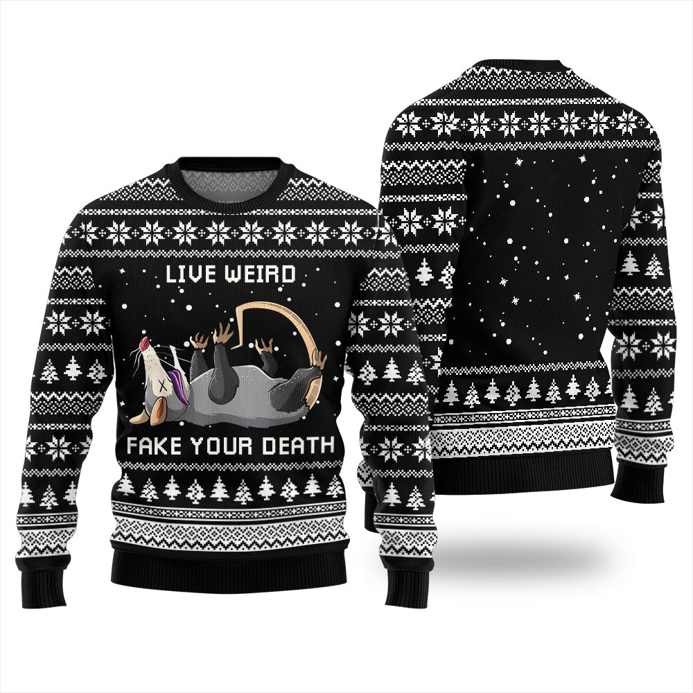 Opossum Funny Ugly Christmas Sweater