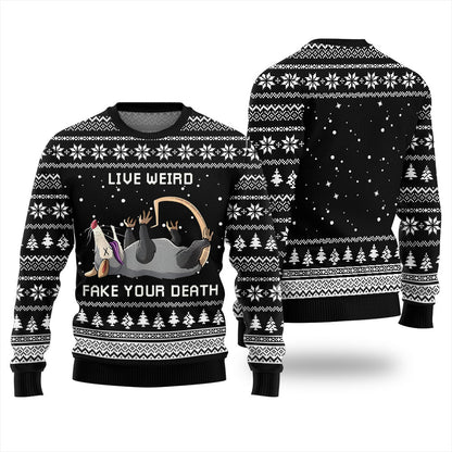 Opossum Funny Ugly Christmas Sweater