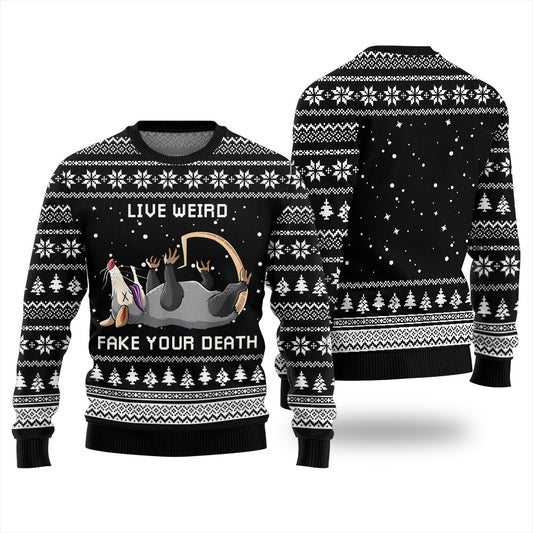 Opossum Funny Ugly Christmas Sweater