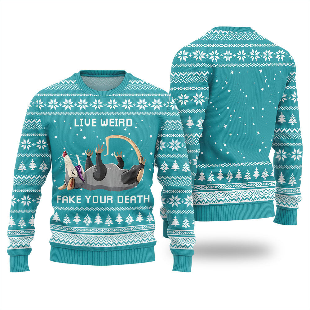 Opossum Funny Ugly Christmas Sweater