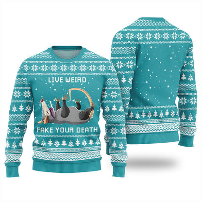 Opossum Funny Ugly Christmas Sweater